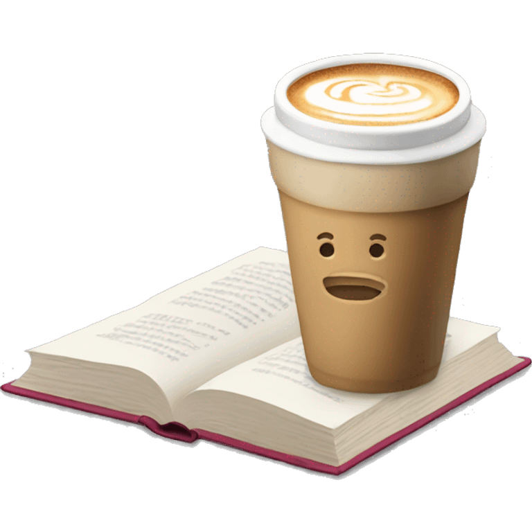 latte next to open book emoji