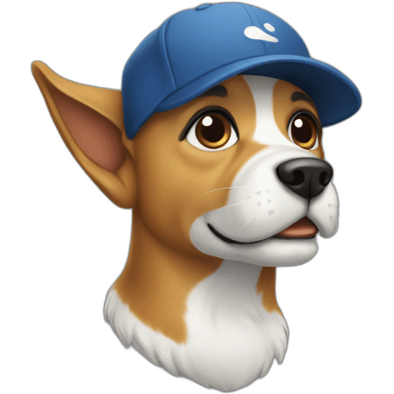 dog cap emoji