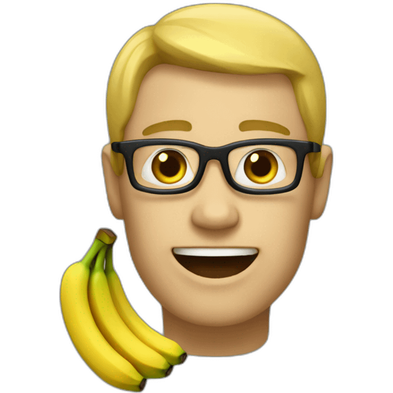 Homme banane emoji