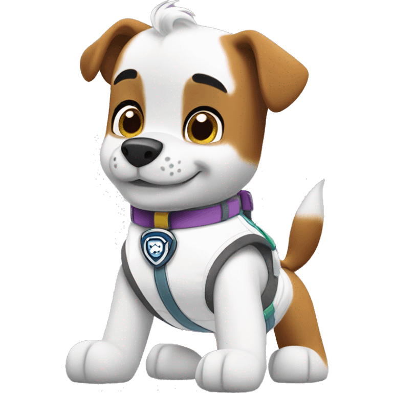 Paw Patrol wearing white diaper emoji