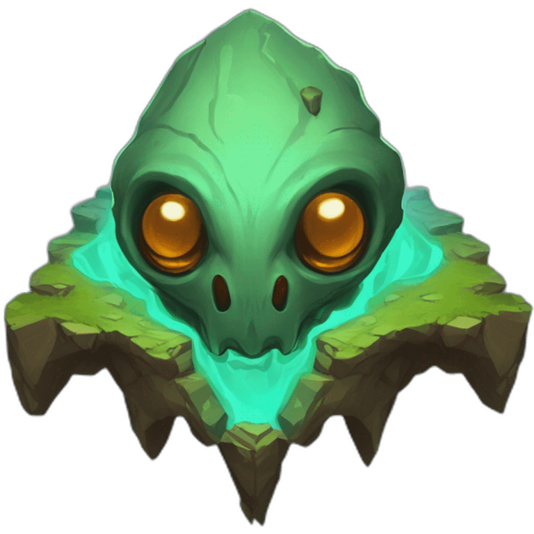 alien mountain creature scifi roguelike rpg style inspired by slay the spire digital art emoji