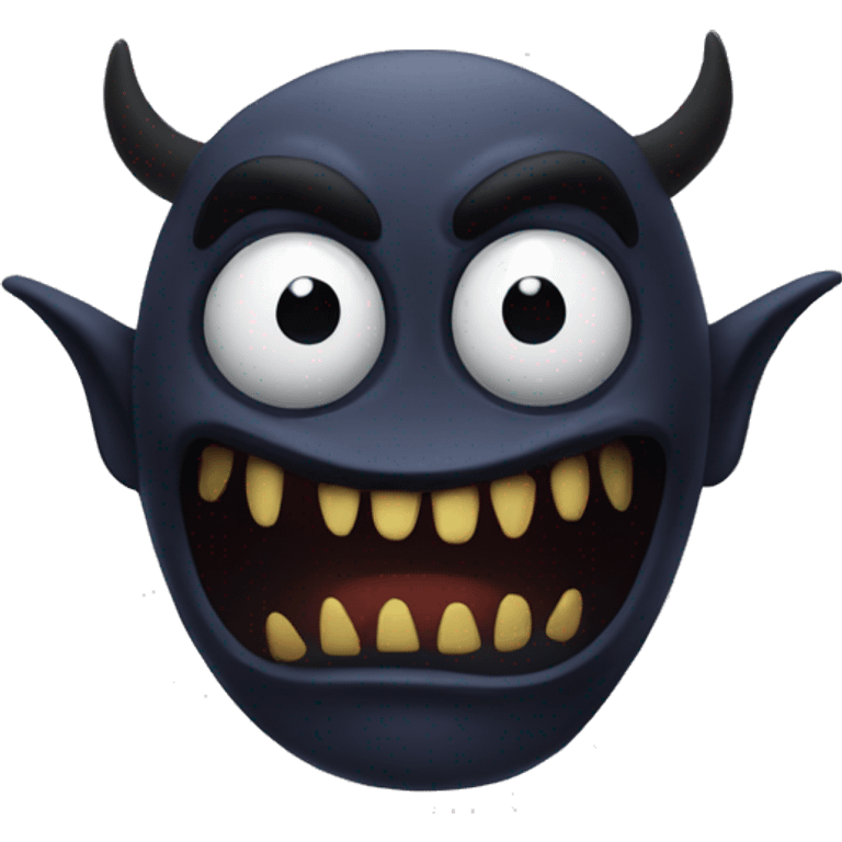 Scary evil demon jumpscare emoji