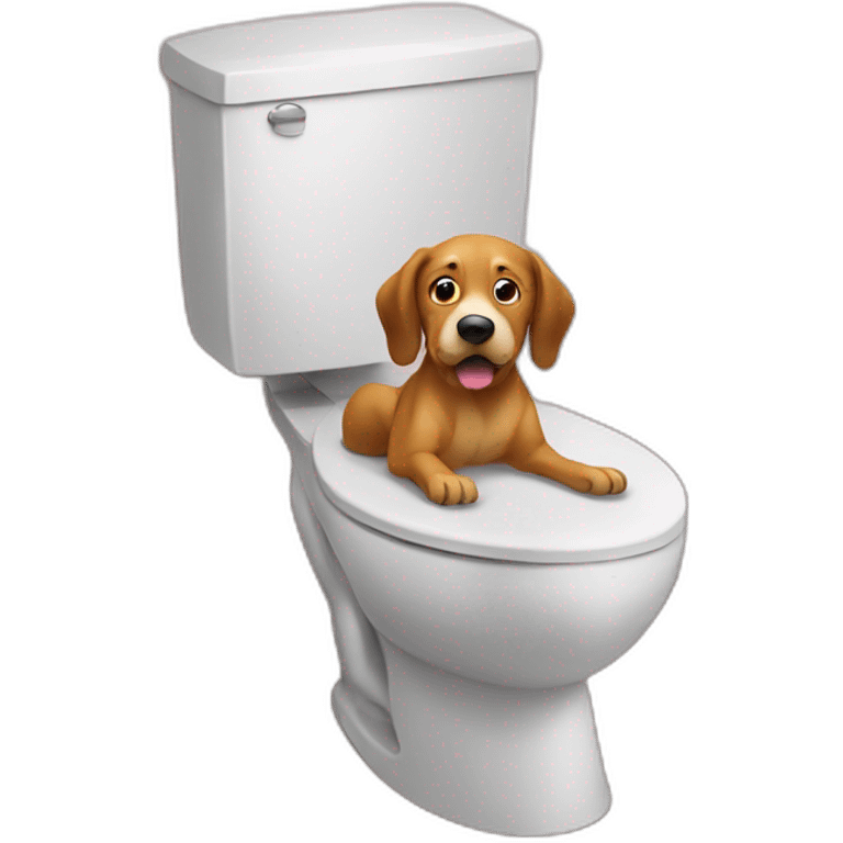 dog on toilet emoji