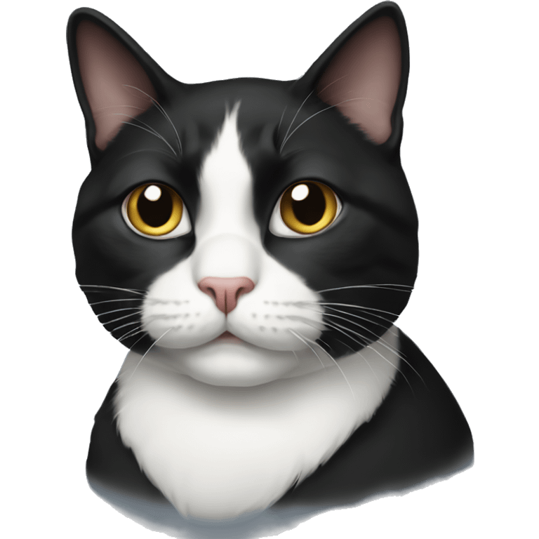 Tuxedo cat  emoji