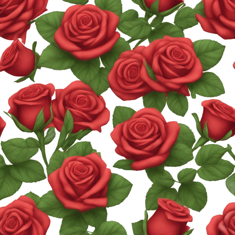 Gros Bouquet de roses rouge emoji