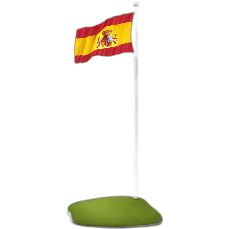 Spain flag on pole emoji