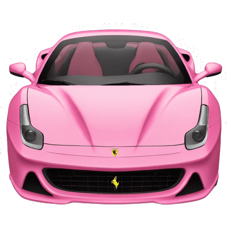 Pink ferrari car emoji