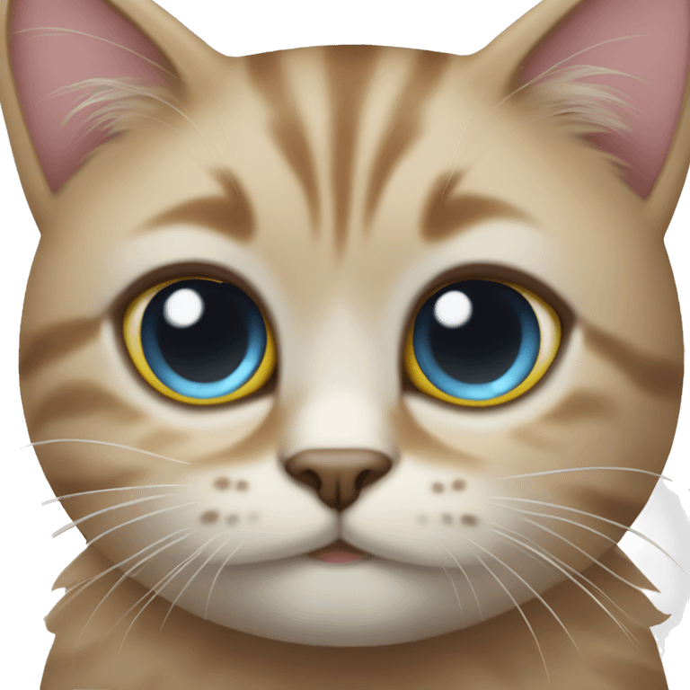 cat with cute eyez emoji