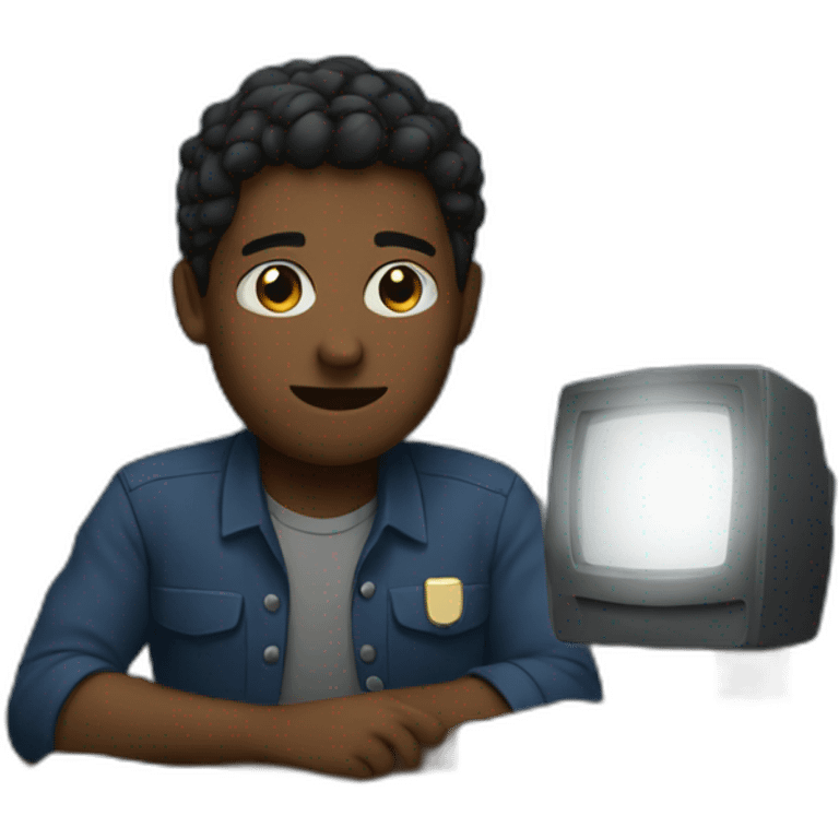 working at night emoji