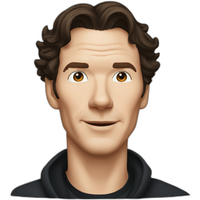 benedict cumberbatch wiht makbook emoji