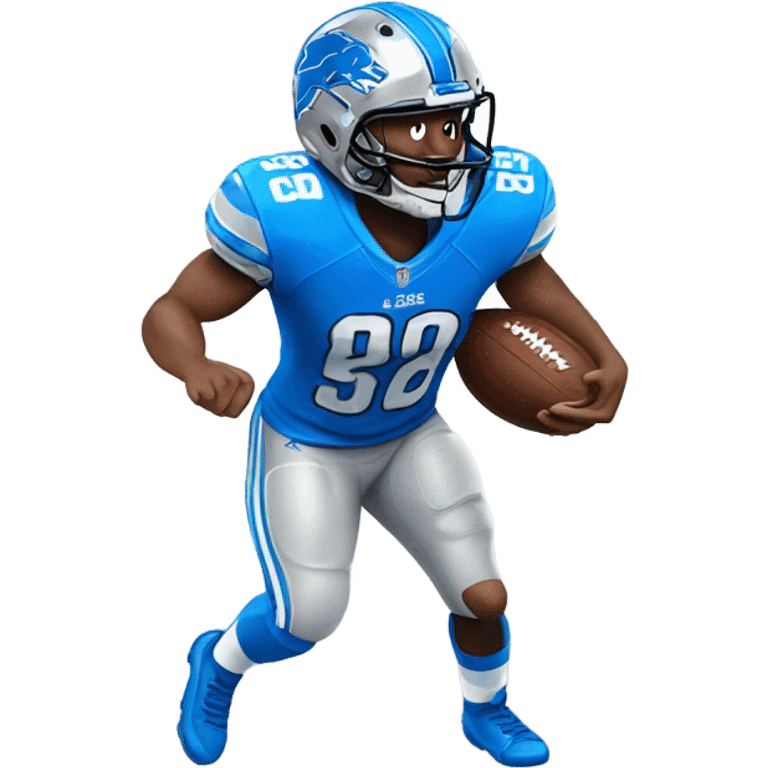 Detroit Lions football player emoji