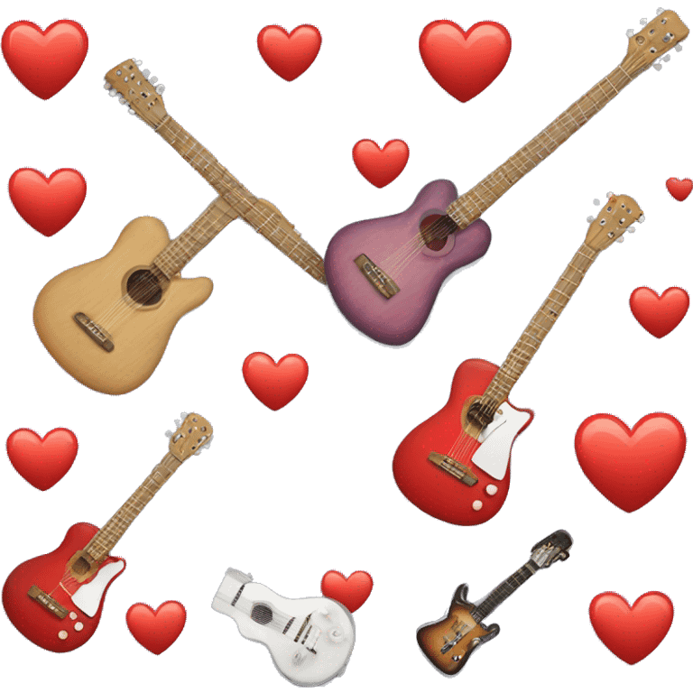 heart-shaped guitar emoji