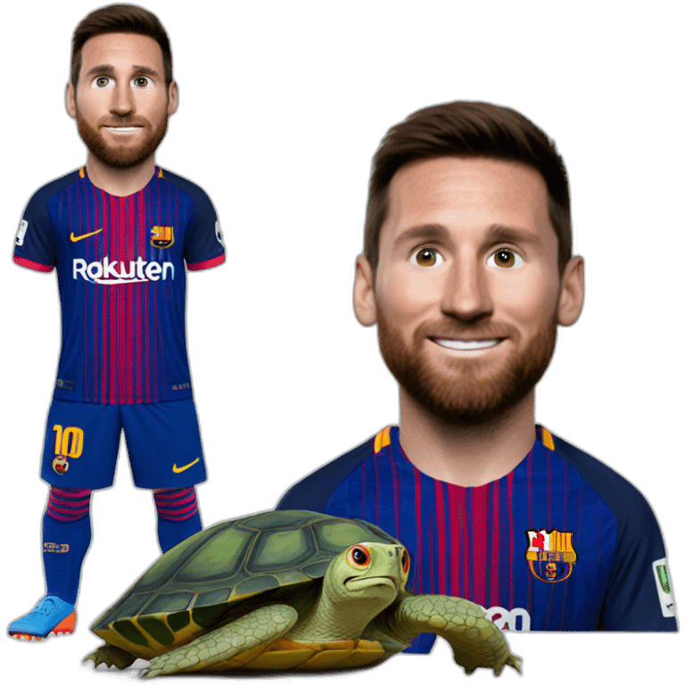 Tortue sur messi emoji