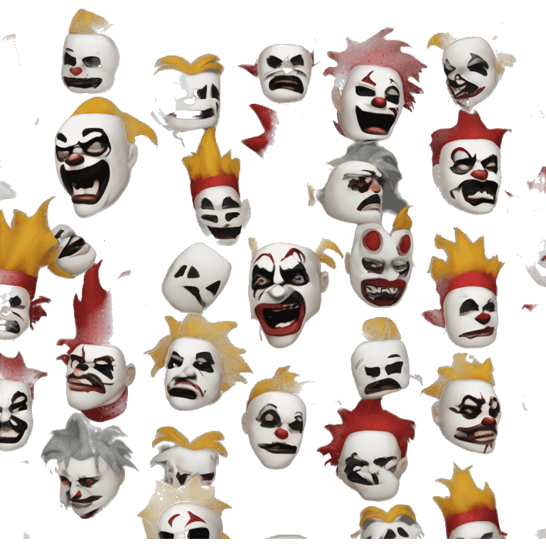 Insane Clown Posse stitched together emoji