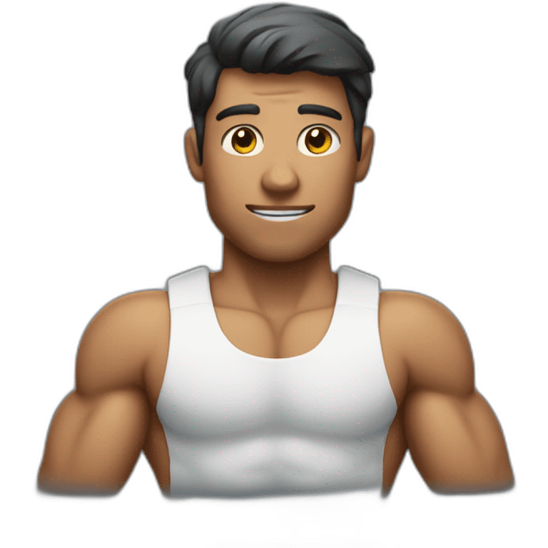 Muscular delivery man emoji