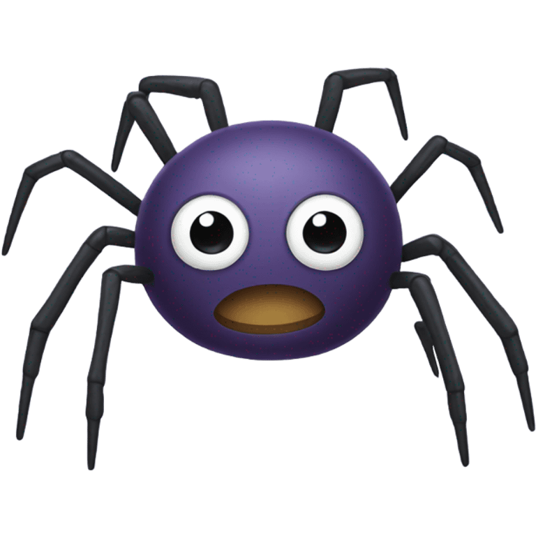 Spider wearing a wig emoji