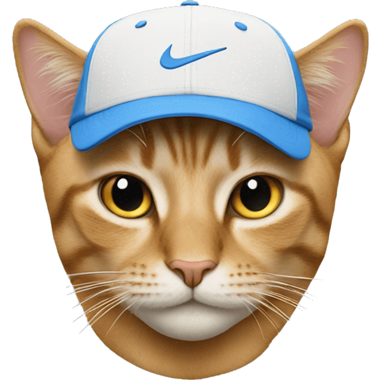 Cat with a Nike cap  emoji