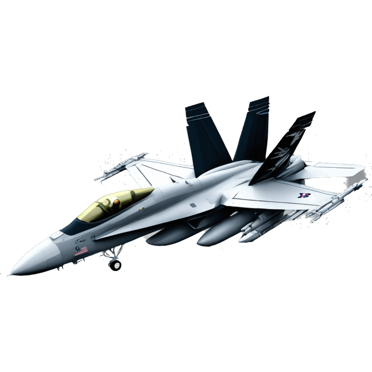 F-18 super hornet from USA jolly rogers livery emoji