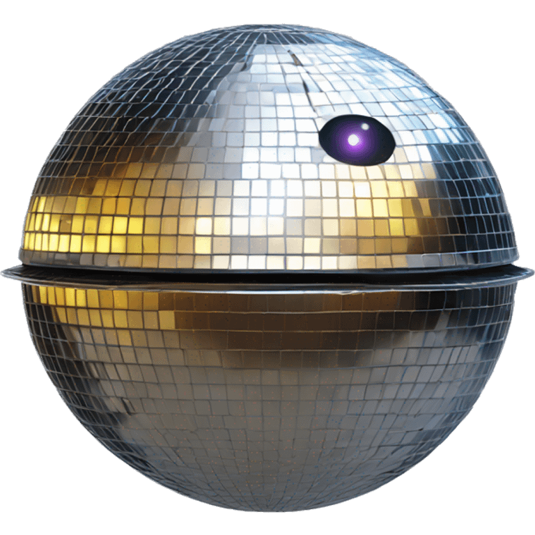 Disco ball Saturn emoji