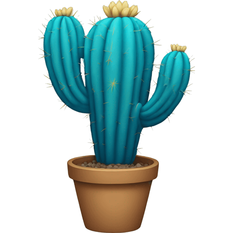 blue cactus emoji