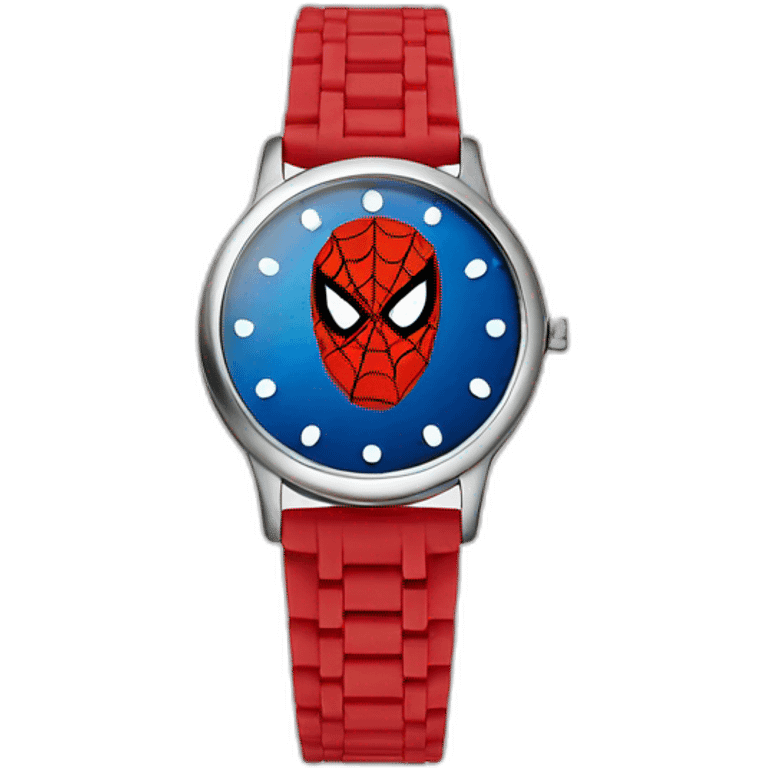 Funny spiderman watch emoji