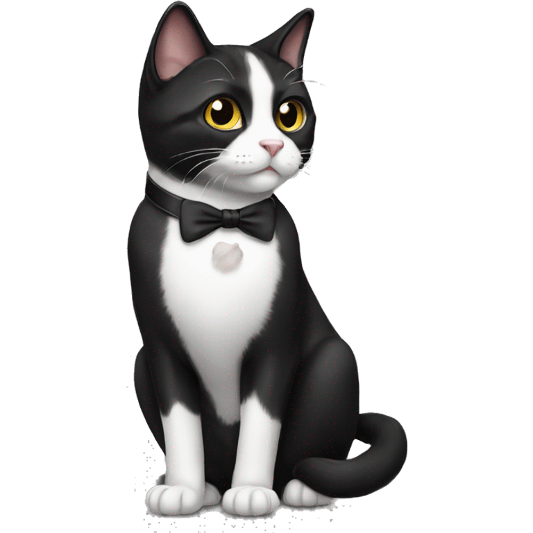 Tuxedo cat emoji