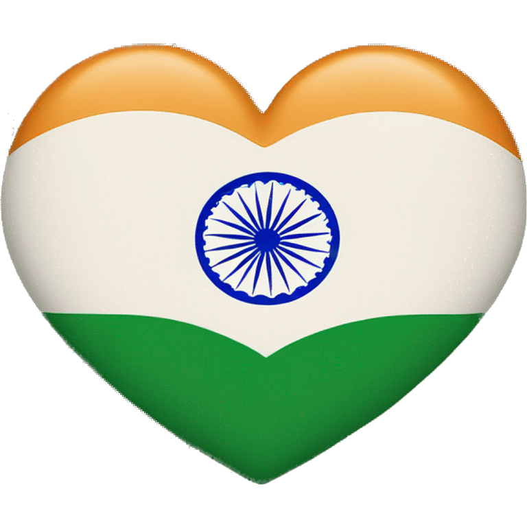 India flag exeet love emoji