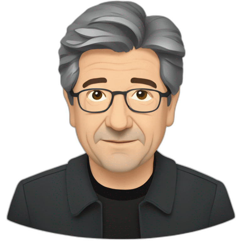 Jean Luc melenchon flat design emoji