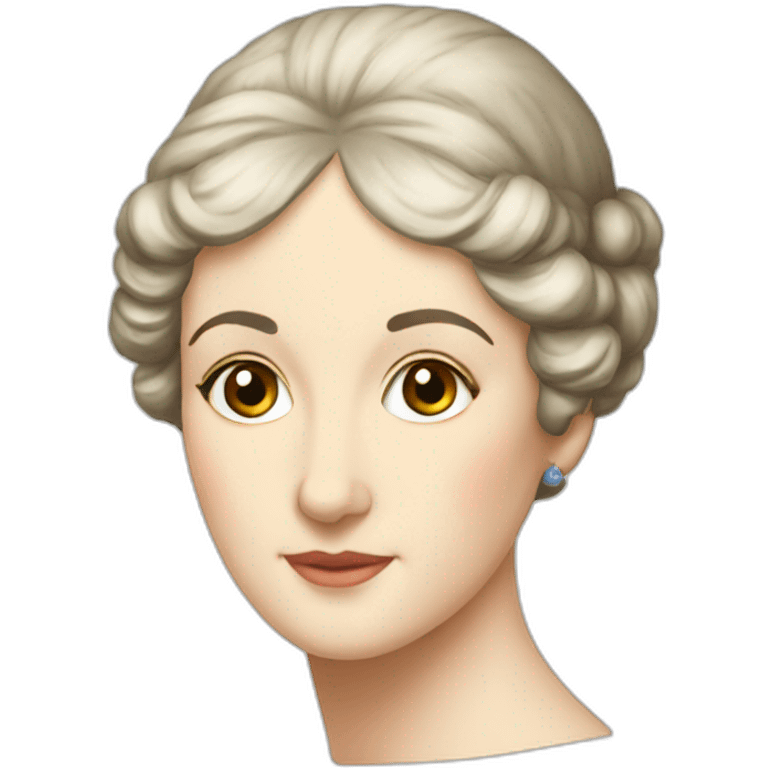 Jane Austen head emoji