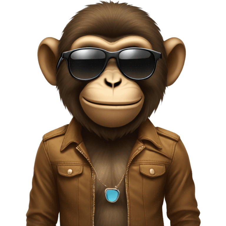 Monkey wearing sunglasses  emoji