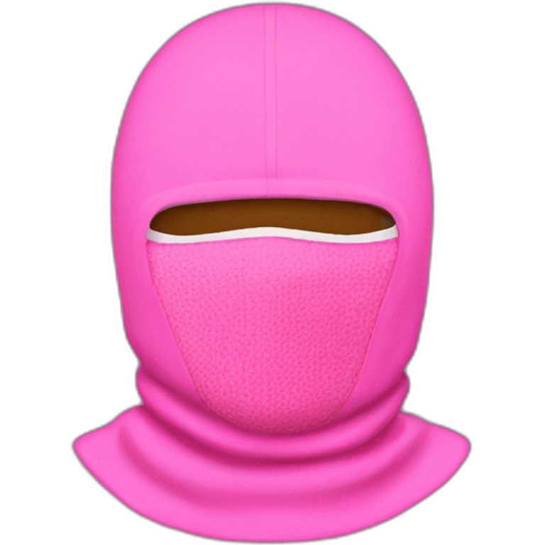 pink balaclava emoji