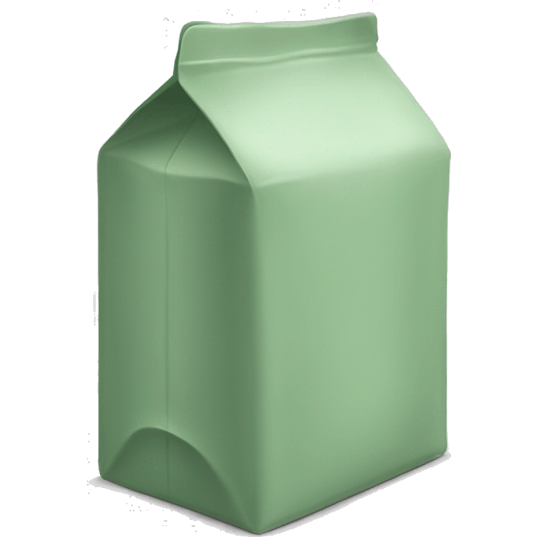 Sage green milk carton emoji