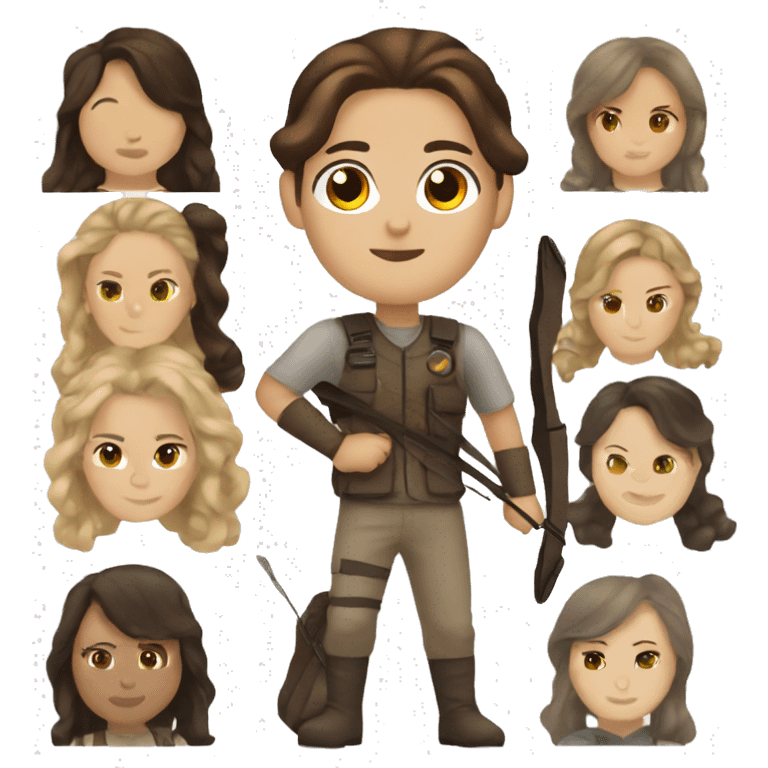 katniss from the hunger games emoji