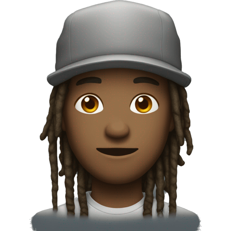 cool guy with cap and dreads emoji