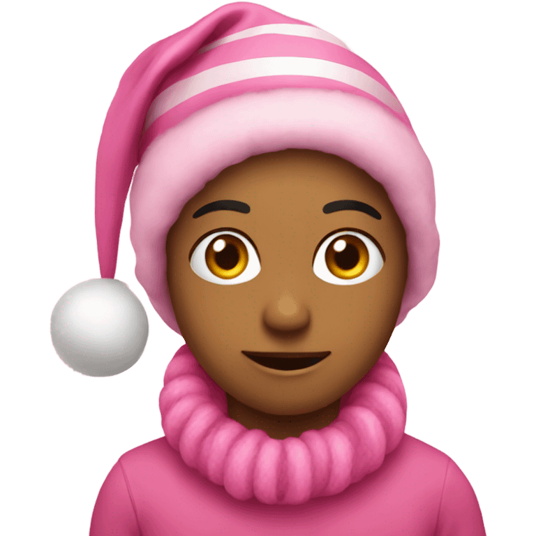 pink christmas emoji