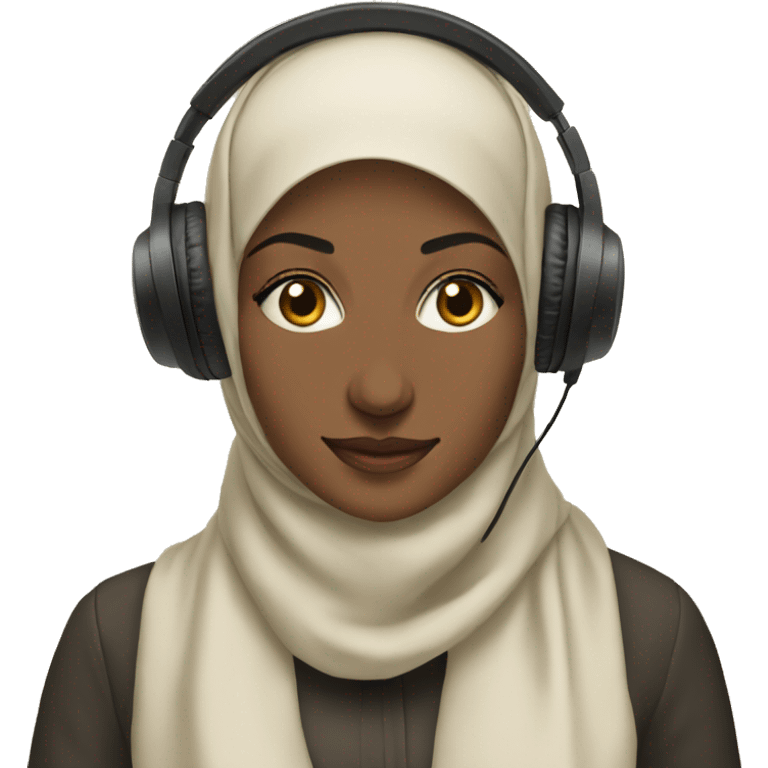 make a hijabi listening to music  emoji