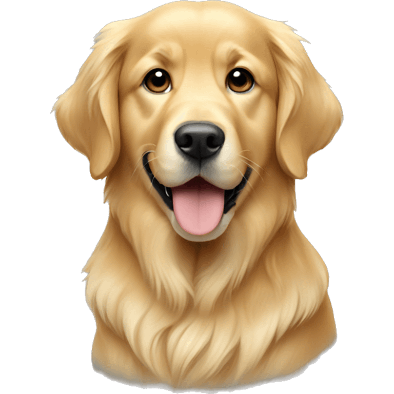 Golden retriever more white emoji