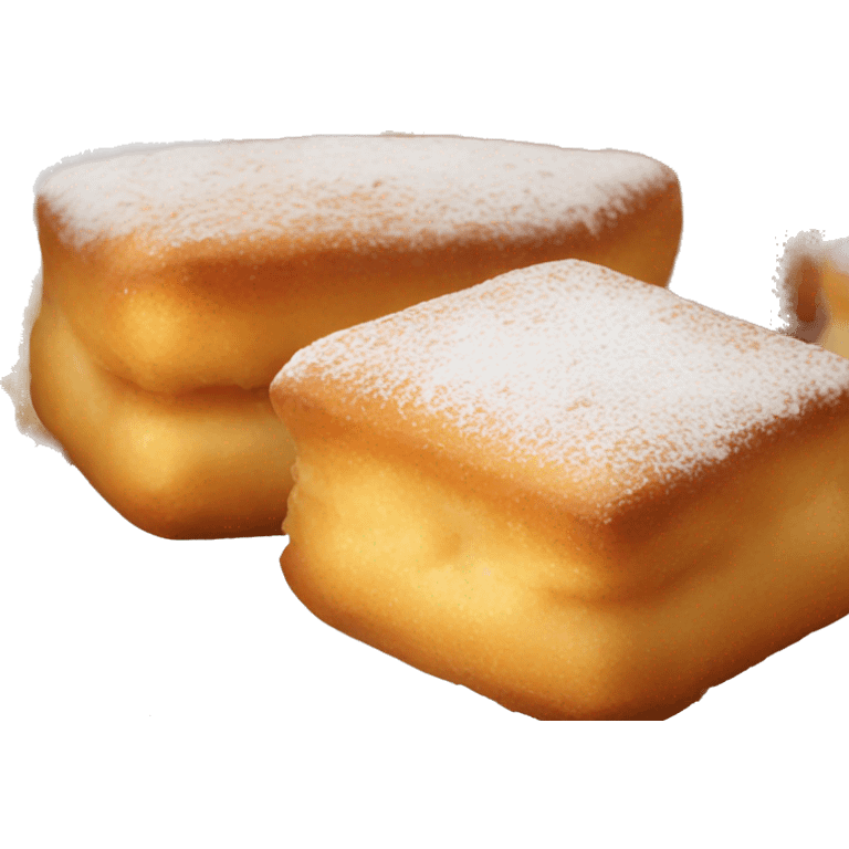 square beignets emoji