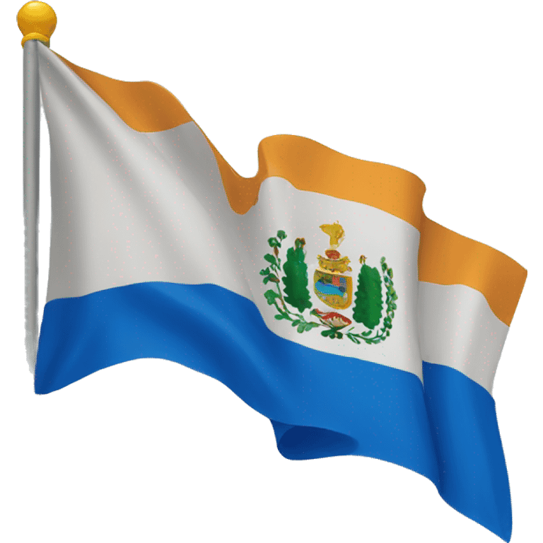 flag tecnologica azul llamativa emoji