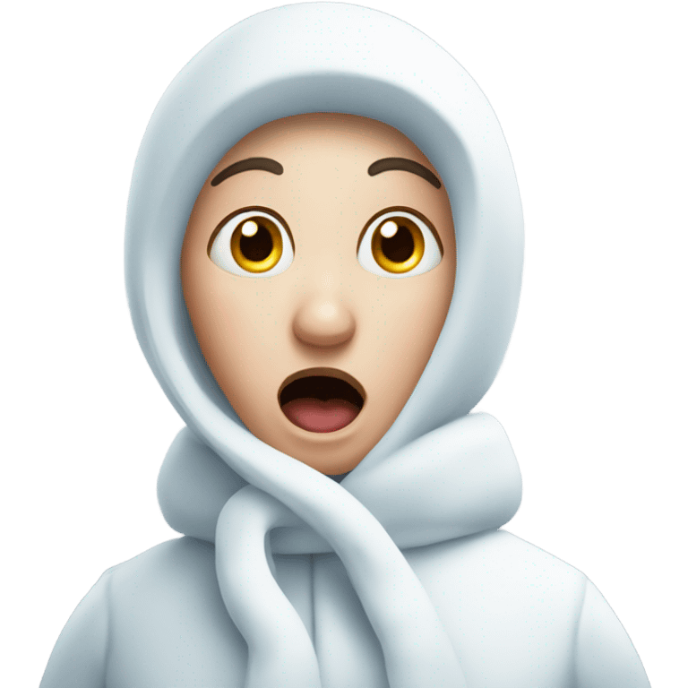 Snowlady shocked  emoji