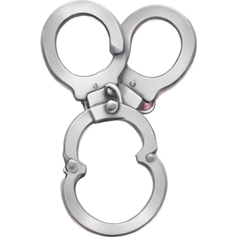 Pink handcuffs  emoji