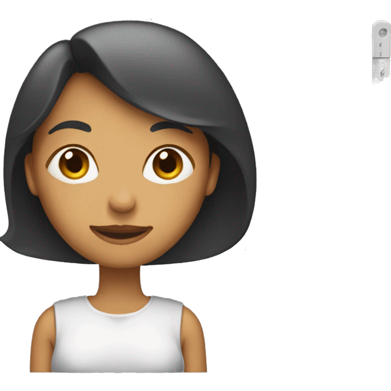 Woman with a ruler emoji