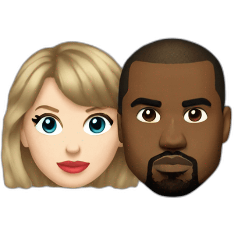 taylor swift and kanye west emoji