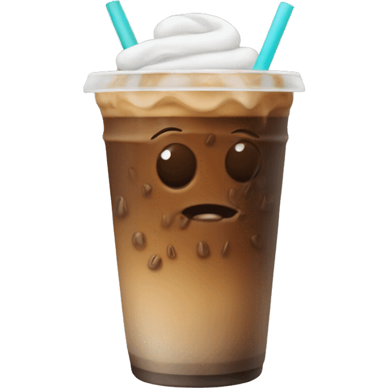 Iced coffee emoji