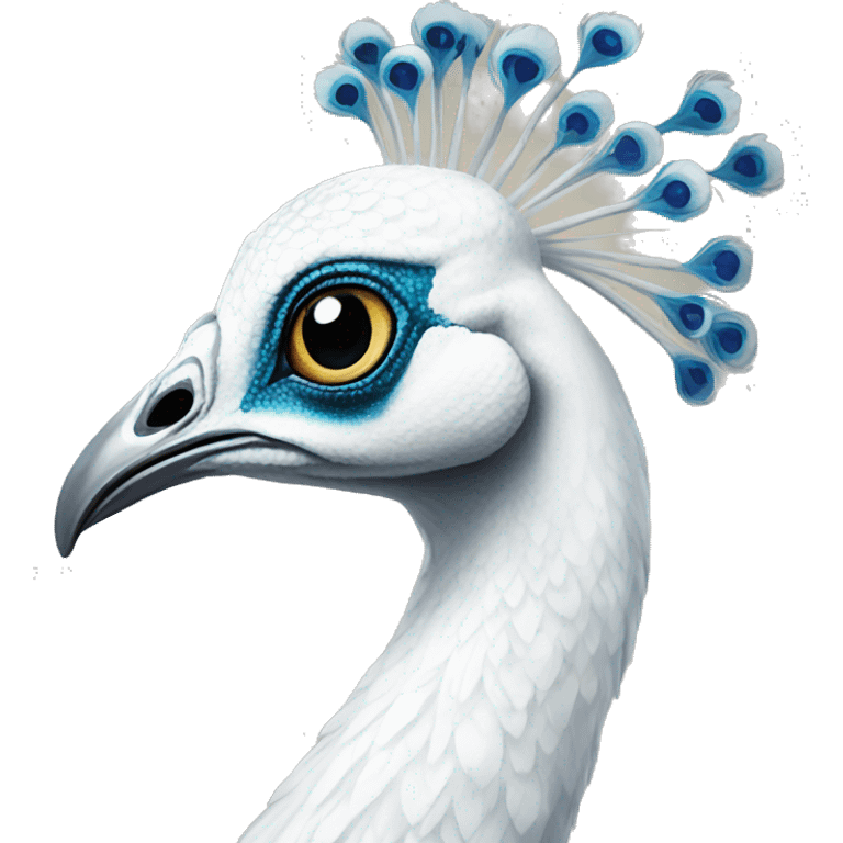 White peacock emoji