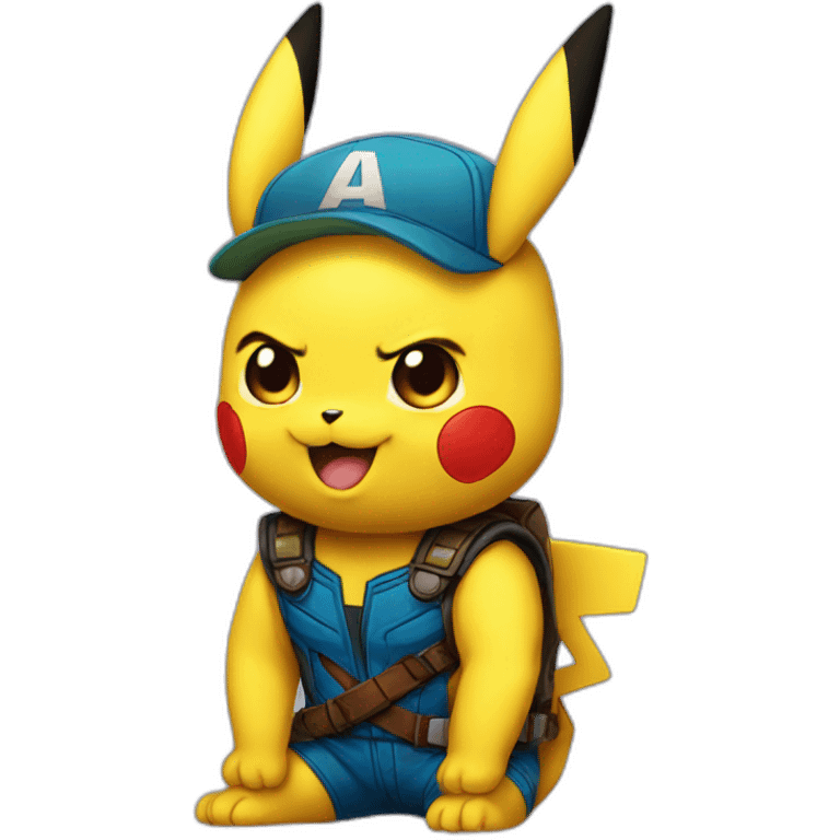 Pikachu version Marvel emoji