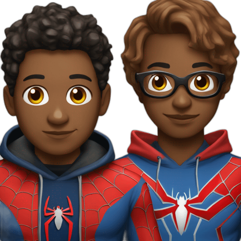 spiderman-miles-morales with hoodie emoji