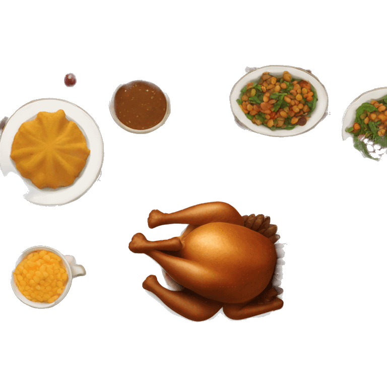 thanksgiving turkey dinner
 emoji