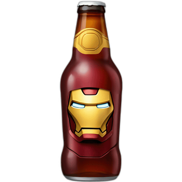 Ironman qui boit une bière emoji