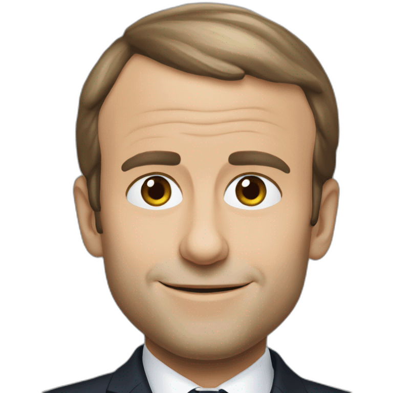 Emmanuel Macron CRS emoji